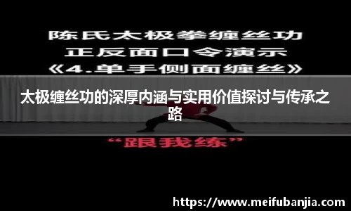 太极缠丝功的深厚内涵与实用价值探讨与传承之路