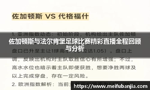 佐加顿斯与法尔肯堡足球比赛精彩直播全程回顾与分析